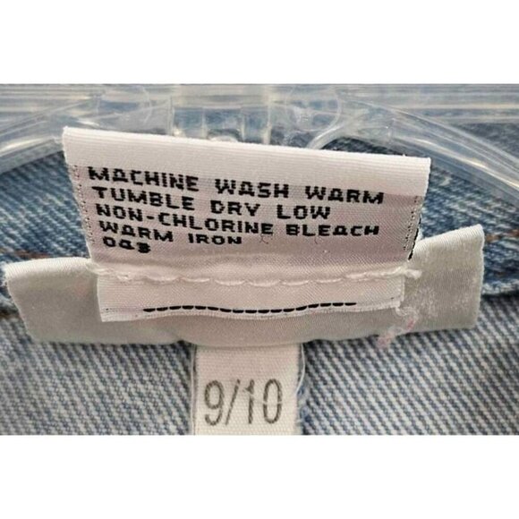 International Button Front Carpenter Vibe Pockets Blue Jean Romper Sz 9/10 - Picture 4 of 4